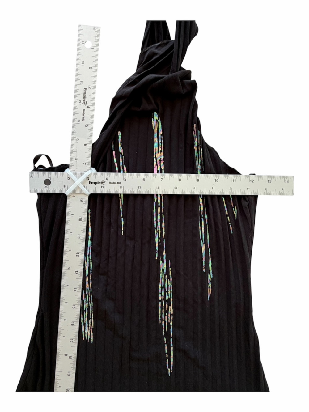 PARALLEL Black Twisted-Halter Tank Size S - Picture 9 of 9